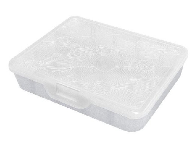 Органайзер для мелочей Keeplex Fiori с разделителями M 19х16х4,5см белое облако